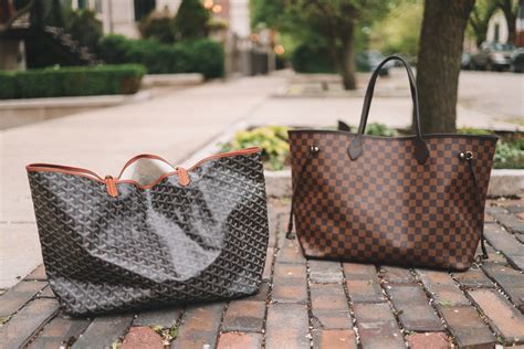 lv goyard|goyard tote vs neverfull.